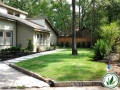 ladscaped yard The Woodlands, TX
