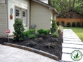 mulch and bushes in The Woodlands, TX